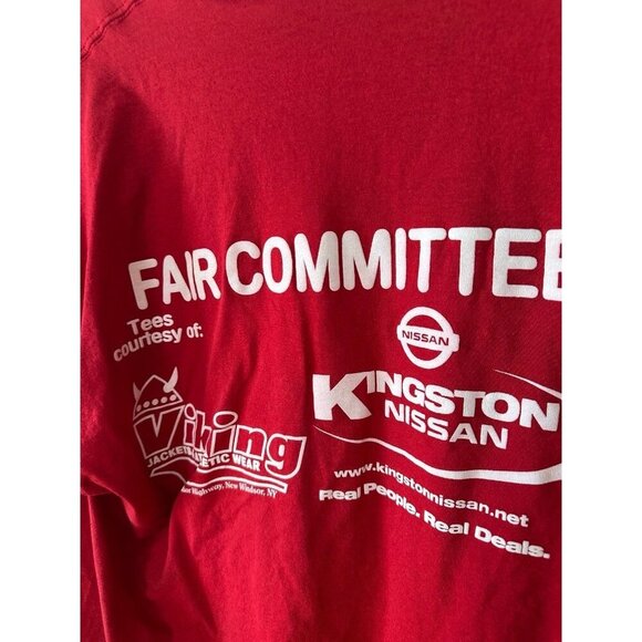 JERZEES men’s size X – large red Cornwall T-shirt - Picture 8 of 8